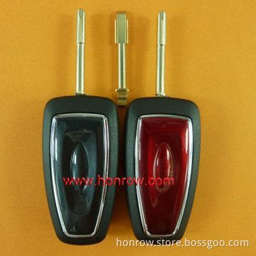 3 button flip remote key blank ( Red Color) FORD MONDEO